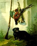 Jean Baptiste Oudry taxen pehr med jaktbyte Sweden oil painting reproduction